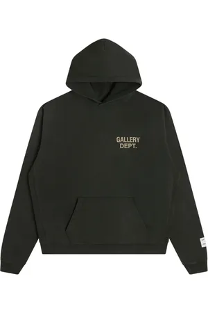 GALLERY DEPT. Sweathshirts & Hoodies, Herre, Sort, 2XL, Sort hættetrøje med lomme foran