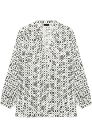 Fiorella rubino Bluser & Skjorter, Dame, Hvid, 2XL, Bluse med geometrisk tryk