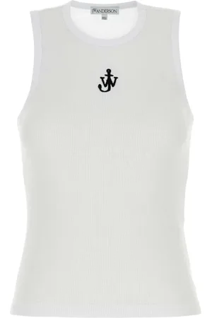 J.W.Anderson Top, Dame, Hvid, S, Bomuld, Hvid Bomuld Tank Top