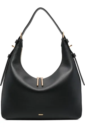 DKNY Taske, Dame, Sort, ONE SIZE, Læder, Sort Læder Casual Tote Taske