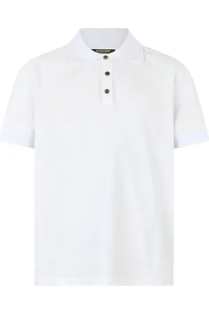 Roberto Cavalli Top, Herre, Hvid, M, Bomuld, Slange Skala Polo Skjorte