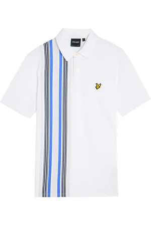 Lyle & Scott Top, Herre, Hvid, L, SS Polo Bluser Deck Stripe Polo Shirt