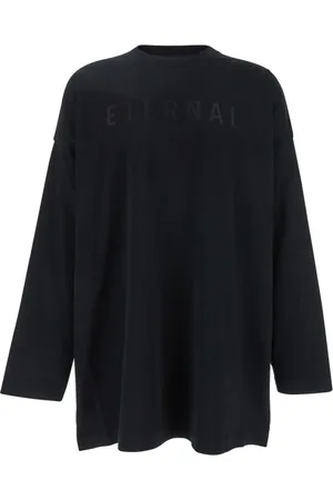 FEAR OF GOD Top, Herre, Sort, L, Bomuld, Sort Eternel Langærmet Sweater