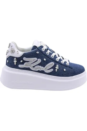Karl Lagerfeld Sko, Dame, Blå, 36 EU, Sneaker