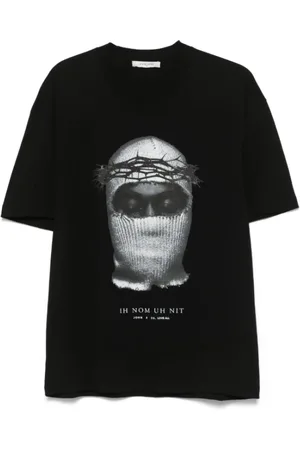 Ih Nom Uh Nit Top, Herre, Sort, XL, Bomuld, Sort Bomuldst-shirt med Print