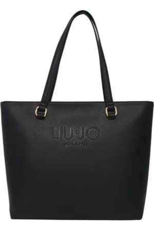 Liu Jo Taske, Dame, Sort, ONE SIZE, Læder, Eco-læder håndtaske med frontlogo