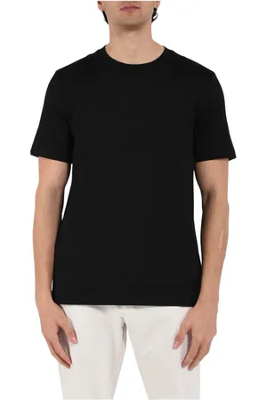 HUGO BOSS Top, Herre, Sort, S, Bomuld, Afslappet pasform rund hals T-shirt
