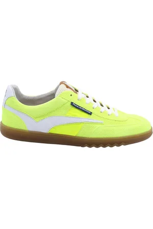 Floris van Bommel Sko, Herre, Gul, 42 EU, Uld, Stilfuld Sneaker DE Zaler 01.09