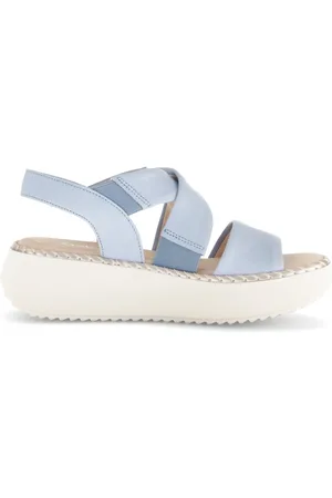 Gabor Sko, Dame, Blå, 38 EU, Uld, Blå Damesandal - Trendy Stil