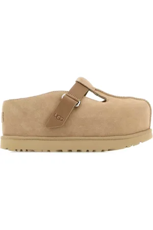 UGG Sko, Dame, , 40 EU, Goldenstar Sand Ruskind Platform Tøfler
