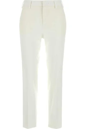 PT Torino Jeans, Dame, Hvid, M, Bomuld, Hvid Stretch Bomuld Cigaret Bukser