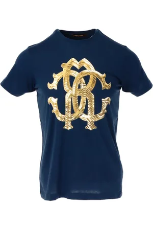 Roberto Cavalli Top, Herre, Blå, S, Læder, Luksus Læder Ankelstøvler med Gummisål