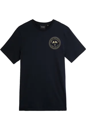 Lyle & Scott Top, Herre, Blå, S, SS T-shirts Game of Two Halves Grafisk T-shirt