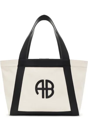 ANINE BING Taske, Dame, , ONE SIZE, Uld, Ecru Karabinlås Skuldertaske