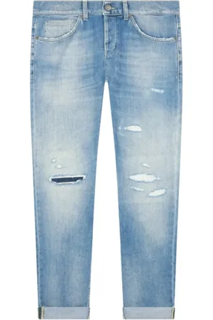 Dondup Jeans, Herre, Blå, W32, Bomuld, George Bomuld Blandinger Bukser