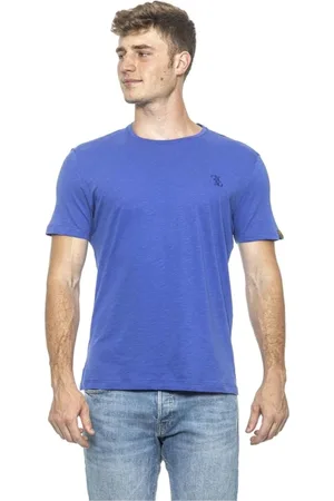 BILLIONAIRE Top, Herre, Blå, S, Bomuld, Luksus Lyseblå Bomuldst-shirt