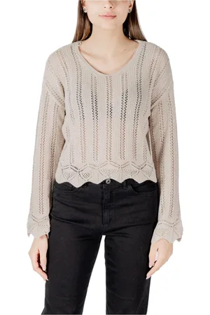 ONLY Strik, Dame, , M, Bomuld, V-Neck Strik Sweater