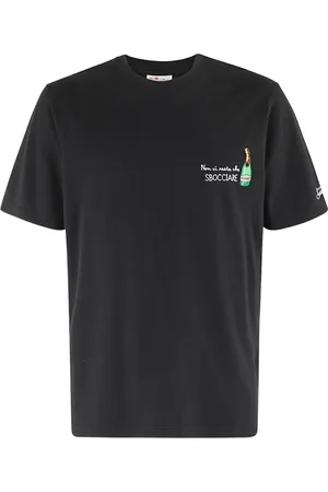 MC2 SAINT BARTH Top, Herre, Sort, 2XL, Broderet T-shirt