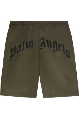 Palm Angels Badetøj, Herre, Grøn, S, Grønt Havet Tøj Elastisk Talje