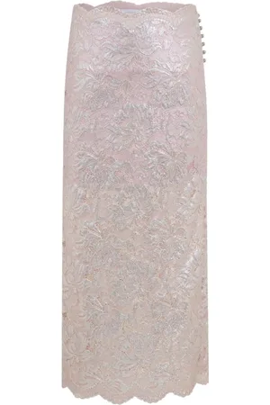 Paco rabanne Nederdel, Dame, Lyserød, M, Uld, Stilfulde Nederdele Kollektion