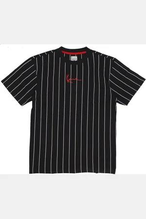 Karl Kani Top, Herre, Sort, M, Bomuld, Stribet Crew Neck T-shirt