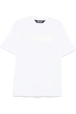 Roberto Cavalli Top, Herre, Hvid, M, Hvide Crew Neck T-shirts og Polos
