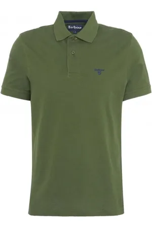 Barbour Top, Herre, Grøn, XL, Bomuld, Letvægts Sports Polo - Grøn