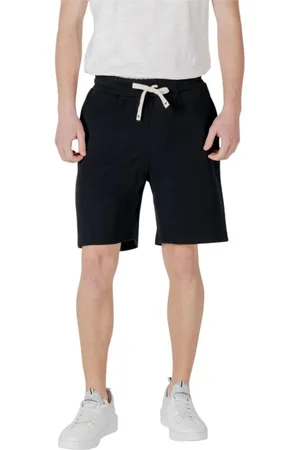 GIANNI LUPO Shorts, Herre, Sort, L, Bomuld, Sort Bomuldssnørebukser til sommeren