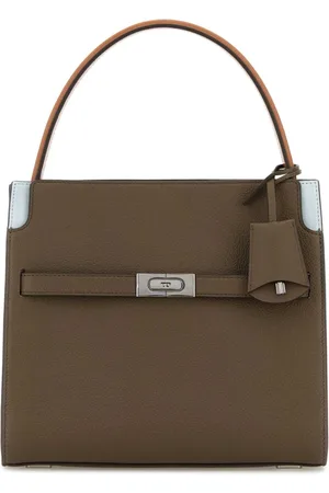 Tory Burch Taske, Dame, Brun, ONE SIZE, Læder, Læder Dobbelt Lee Radziwill Håndtaske