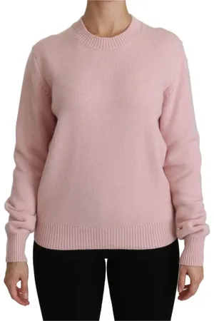 Dolce & Gabbana Strik, Dame, Lyserød, XS, Cashmere, Multifarvet Cashmere Sweater