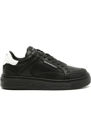 Emporio Armani Sko, Dame, Sort, 41 EU, Læder, Sneakers