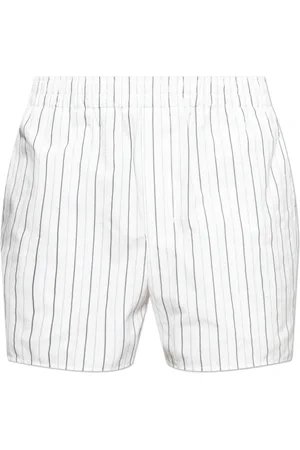 Ami Shorts, Herre, Hvid, L, Bomuld, Shorts med stribet mønster