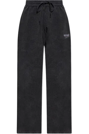 Balenciaga Bukser, Herre, Sort, XS, Bomuld, Sweatpants med vintage effekt