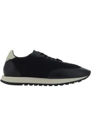 The Row Sko, Dame, Sort, 38 EU, Uld, Panel Lace-Up Sneakers med Gummisål