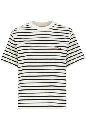 Woolrich Top, Dame, Flerfarvet, S, Bomuld, Stribet bomuldst-shirt til kvinder