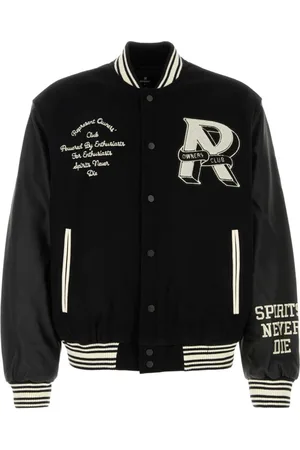 Represent Jakke, Herre, Sort, M, Sort Filt Klub Bomberjakke