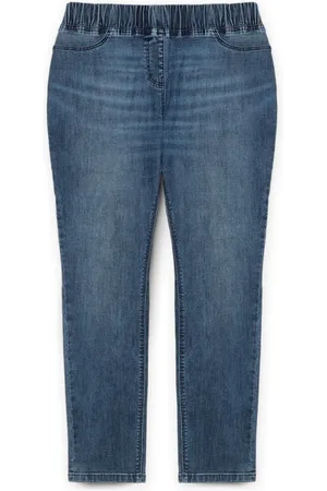 Fiorella rubino Jeans, Dame, Blå, 4XL, Bomuld, Jeggings