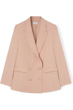 Motivi Jakke, Dame, Lyserød, S, Polyester, Oversized dobbeltradet Blazer