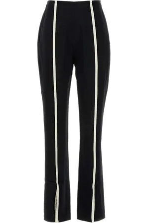 Nanushka Bukser, Dame, Sort, M, Satin, Sort Satin Straight Leg Bukser