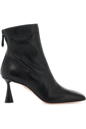 Aquazzura Sko, Dame, Sort, 40 EU, Læder, Amore Bootie 75
