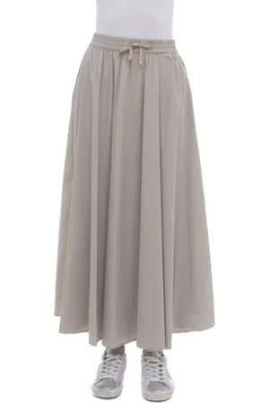 HERNO Nederdel, Dame, Grå, XS, Polyester, Ny Techno Taffeta Nederdel