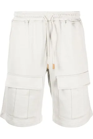ELEVENTY Shorts, Herre, Hvid, 2XL, Bomuld, Casual Bermuda Cargo Shorts i Grøn