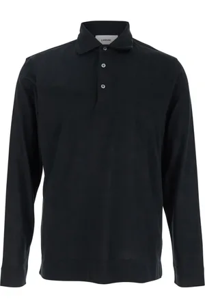 LARDINI Top, Herre, Sort, M, Bomuld, Sort Polo T-shirts og Polos