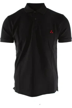Peuterey Top, Herre, Sort, M, Bomuld, Sort Bomuld Polo Skjorte Zeno 01