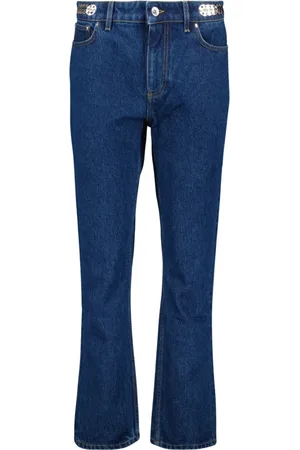 Paco rabanne Jeans, Dame, Blå, W26, Denim, Vintage Blå Denim Straight Cut Jeans