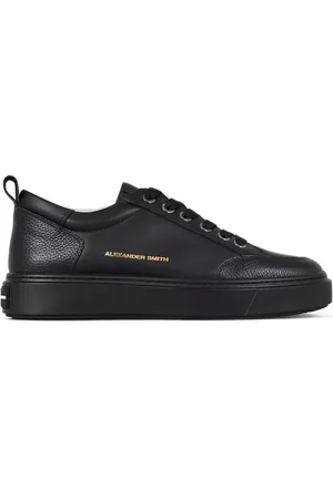 Alexander Smith Sko, Herre, Sort, 40 EU, Læder, Sort Læder Afslappet Sneakers