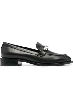 Stuart Weitzman Sko, Dame, Sort, 39 EU, Læder, Elegant Sort Pendant Loafer