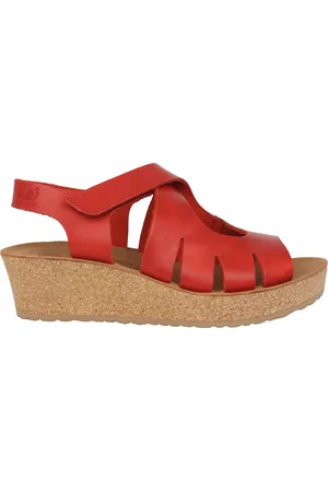 Mephisto Sko, Dame, Rød, 37 EU, Læder, Rød Nature IS Future Sandal