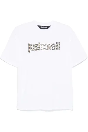 Roberto Cavalli Top, Herre, Hvid, L, Hvide Crew Neck T-shirts og Polos
