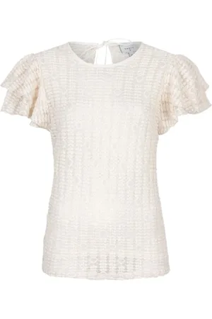 Dante 6 Bluser & Skjorter, Dame, , S, Elegant Blonde Top i Smørcreme